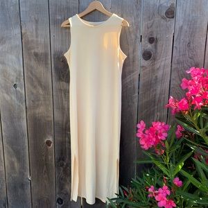 VINTAGE Cream Ribbed Dress
